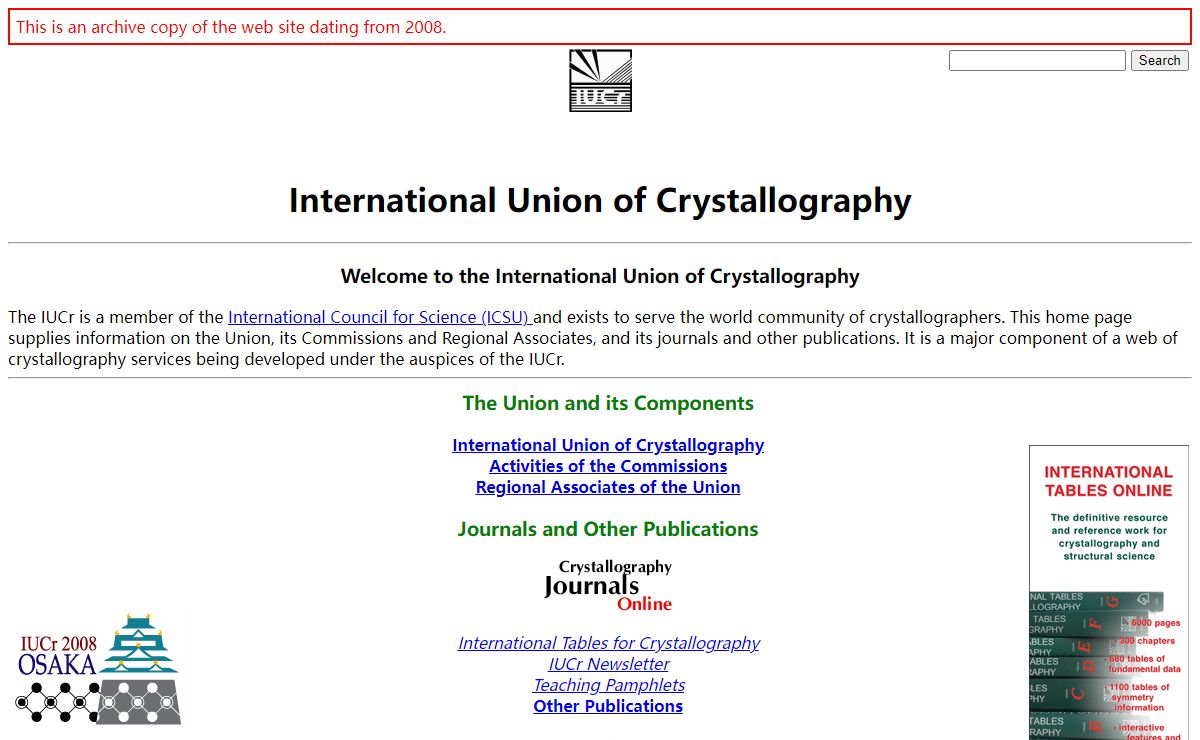 IUCr - International Union of Crystallography