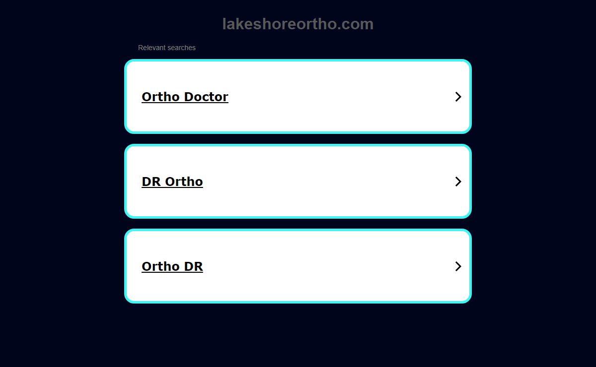 lakeshoreortho.com - This website is for sale! - lakeshoreortho Resources and Information.