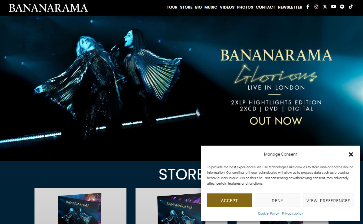 BANANARAMA | OFFICIAL WEBSITE