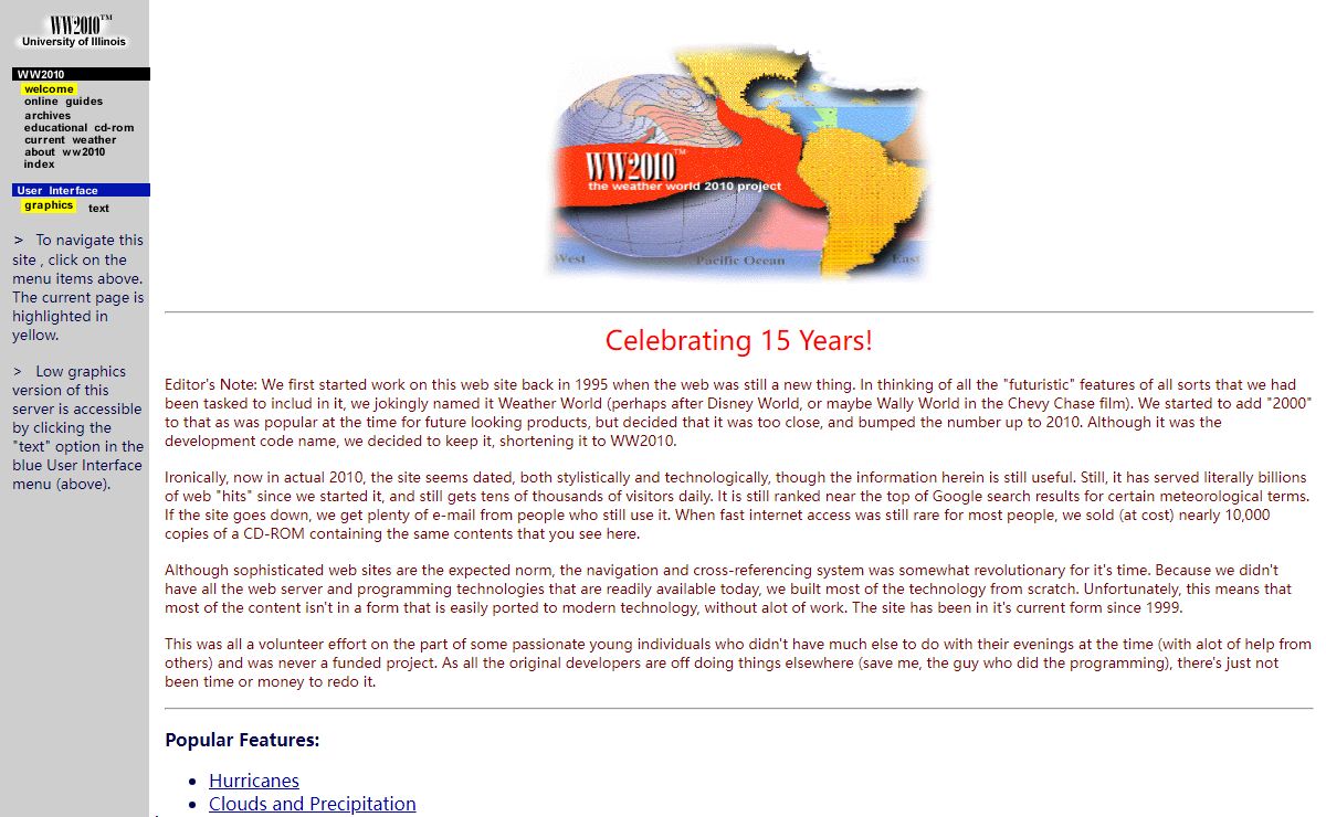 WW2010 (the weather world 2010 project):