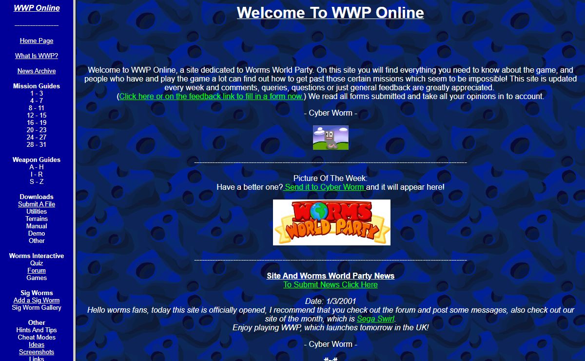 WWP Online; Worms World Party All The Time