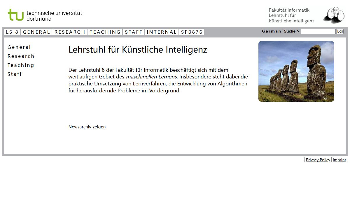 TU Dortmund -- Computer Science VIII