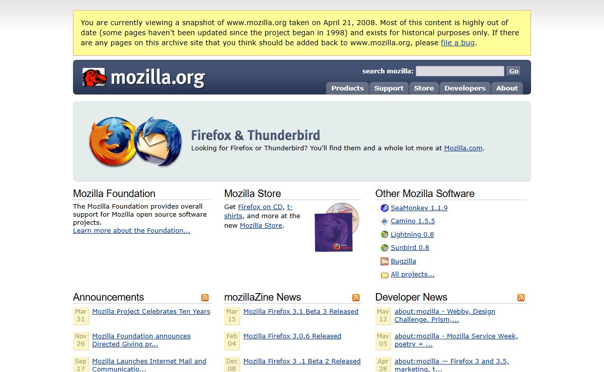 Mozilla.org - Home of the Mozilla Project