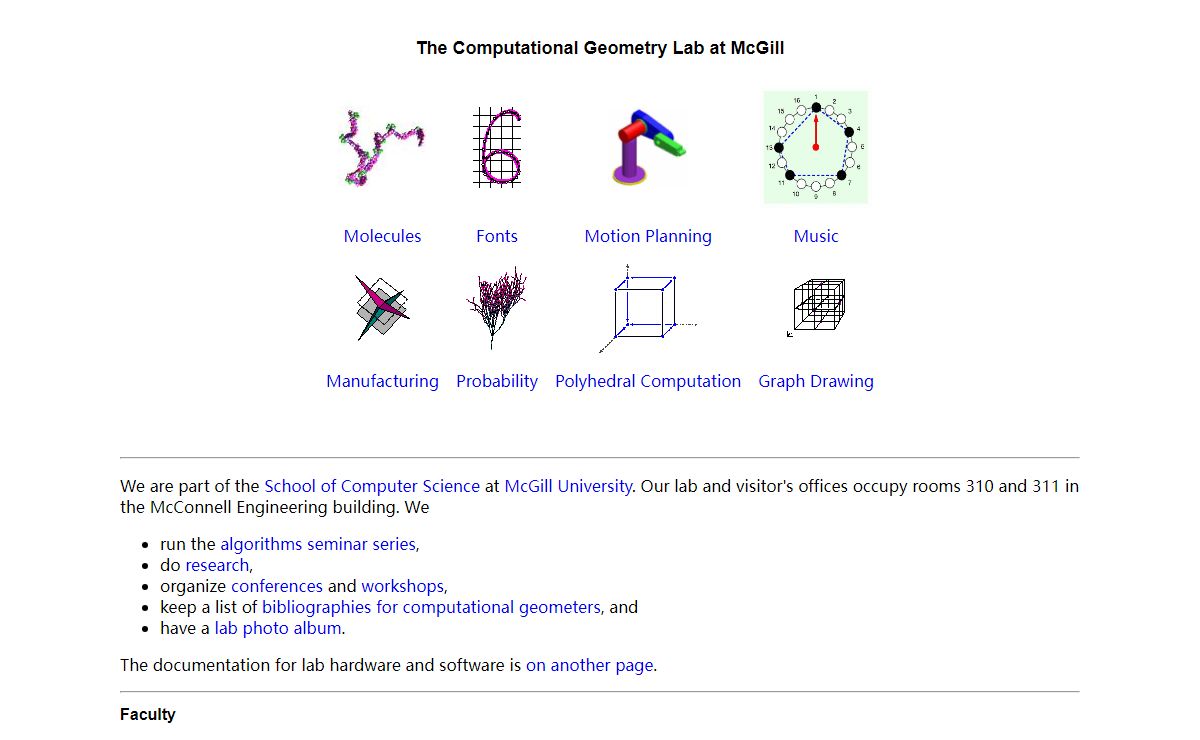 Computational Geometry Lab at McGill