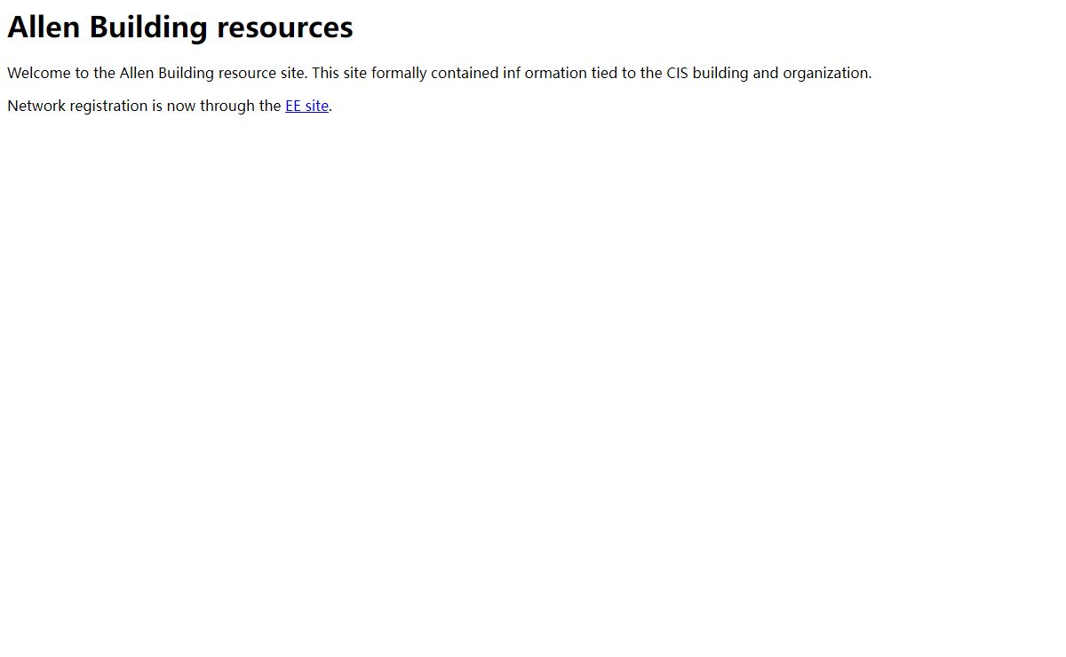 Allen Building website
