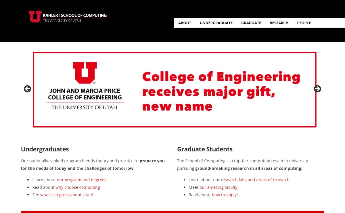 Kahlert School of Computing