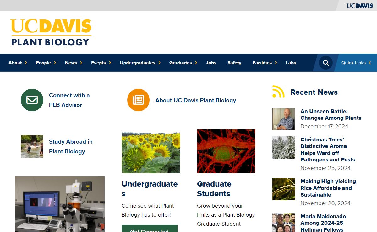 Department of Plant Biology - UC Davis