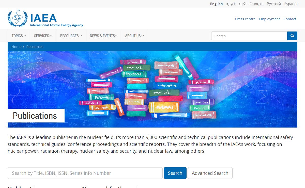 Scientific, technical publications in the nuclear field | IAEA