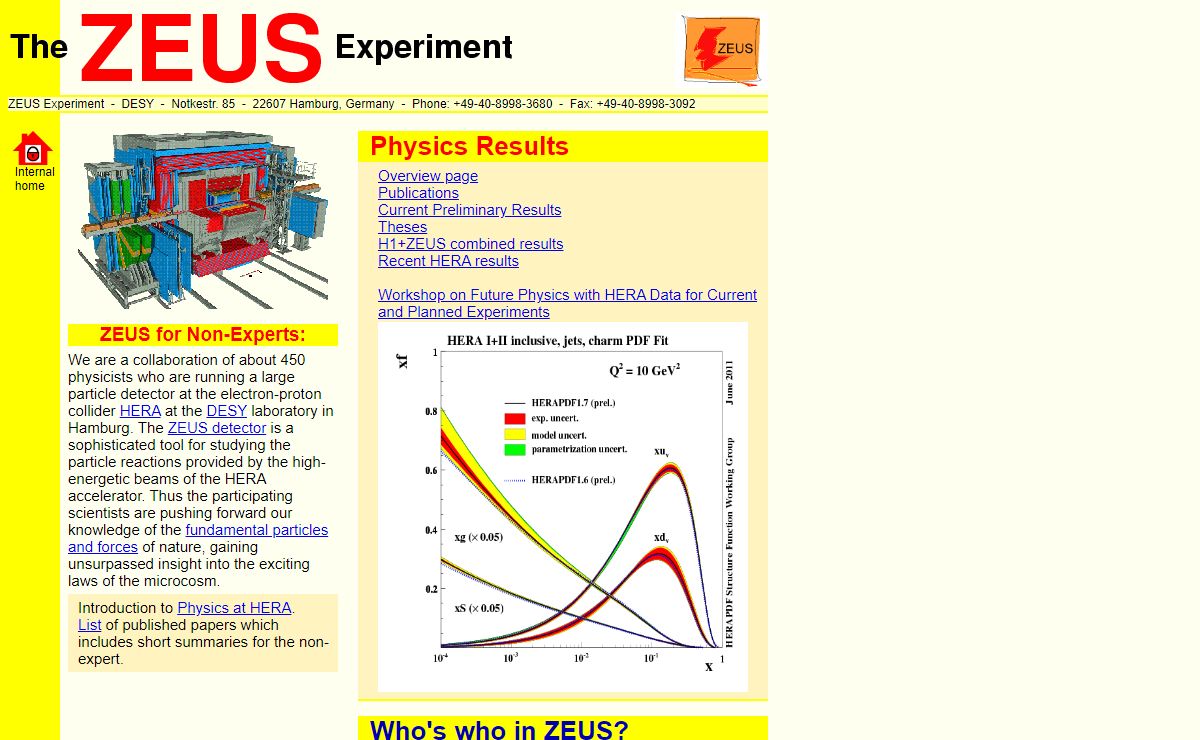 ZEUS Homepage