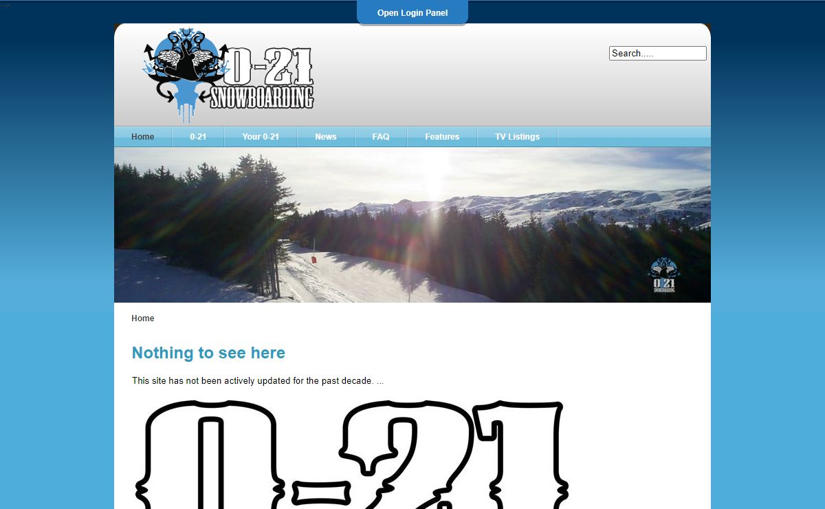 0-21 Snowboarding News: