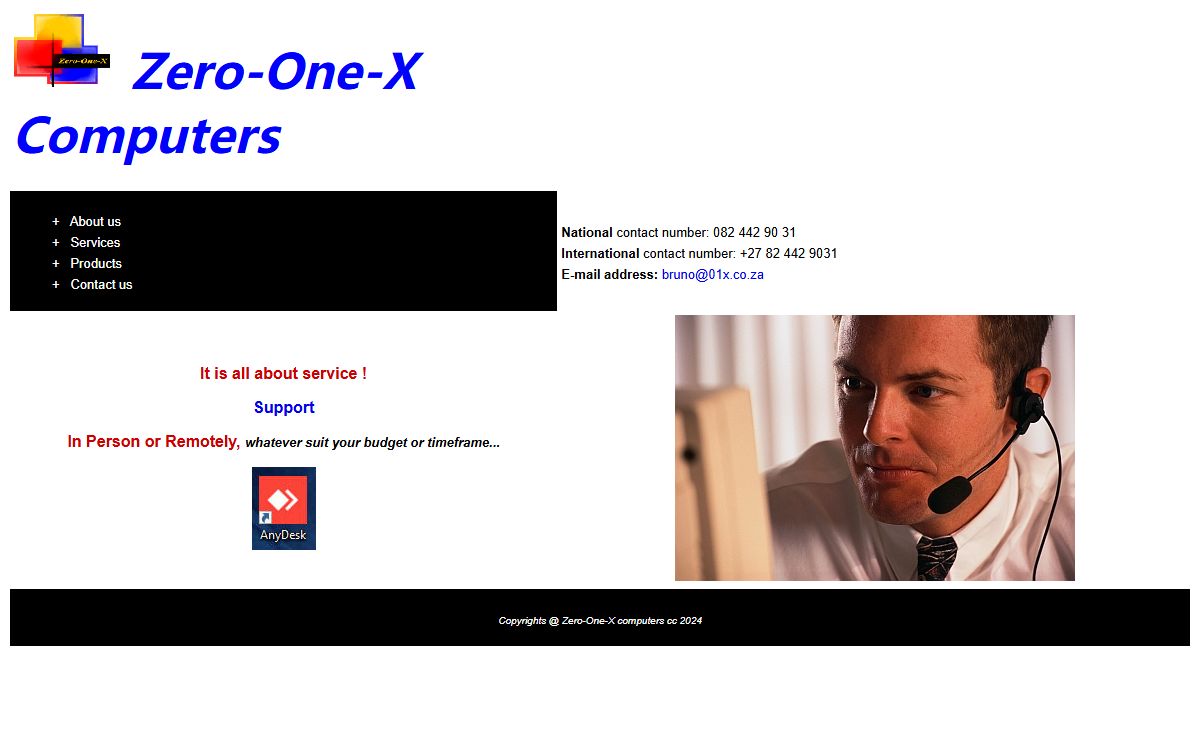 Zero-One-X computers - Home page