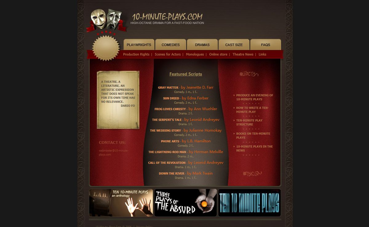 10-Minute Plays | Ten-Minute Plays