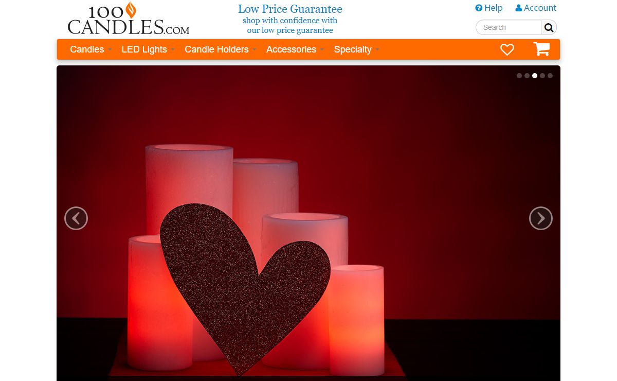 100 Candles - Candles in all Styles, Sizes, Colors, and Scents