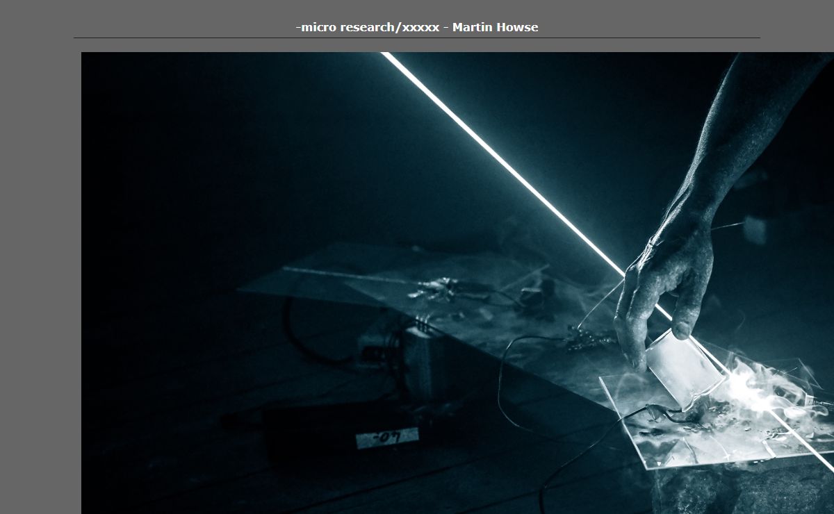 -micro research/xxxxx - Martin Howse