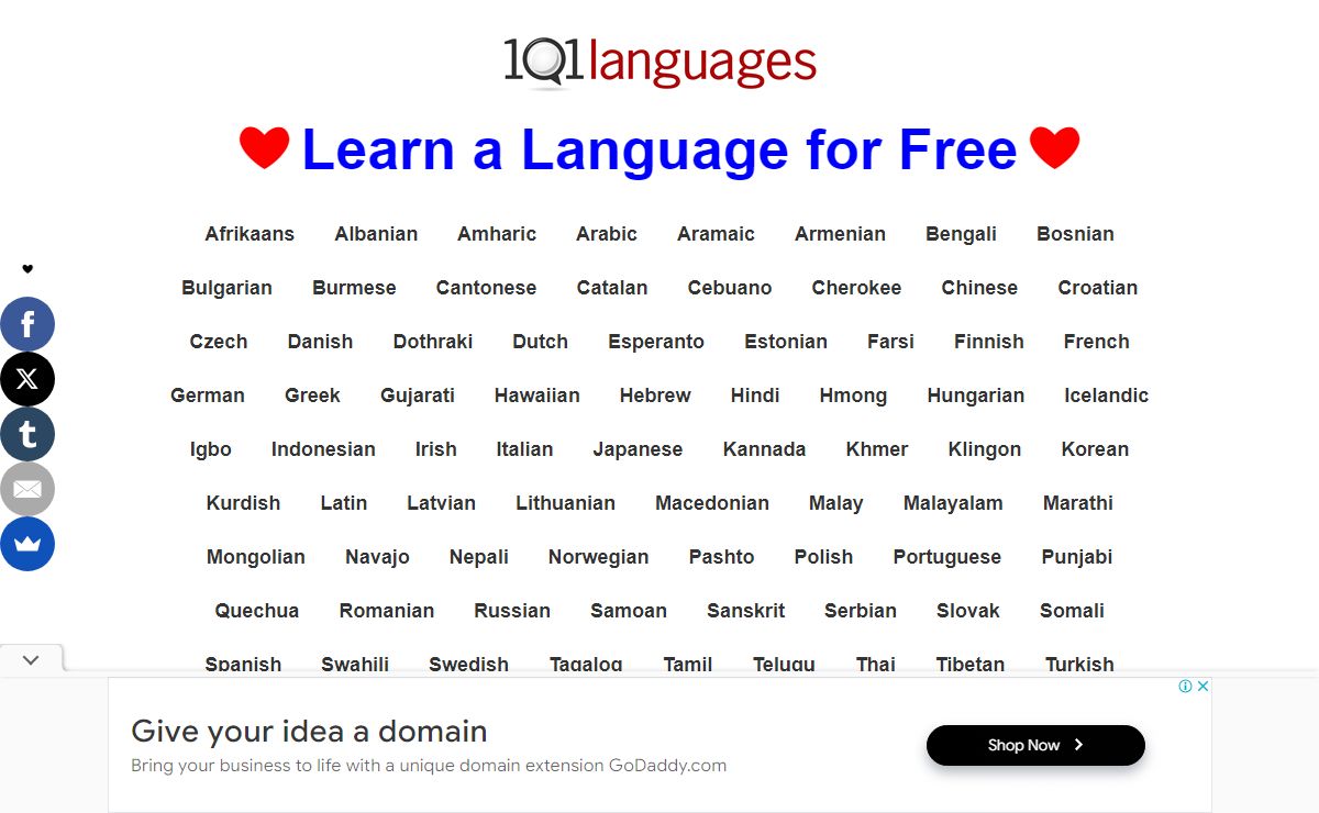 Learn Languages Online for Free ❤ 101 Languages
