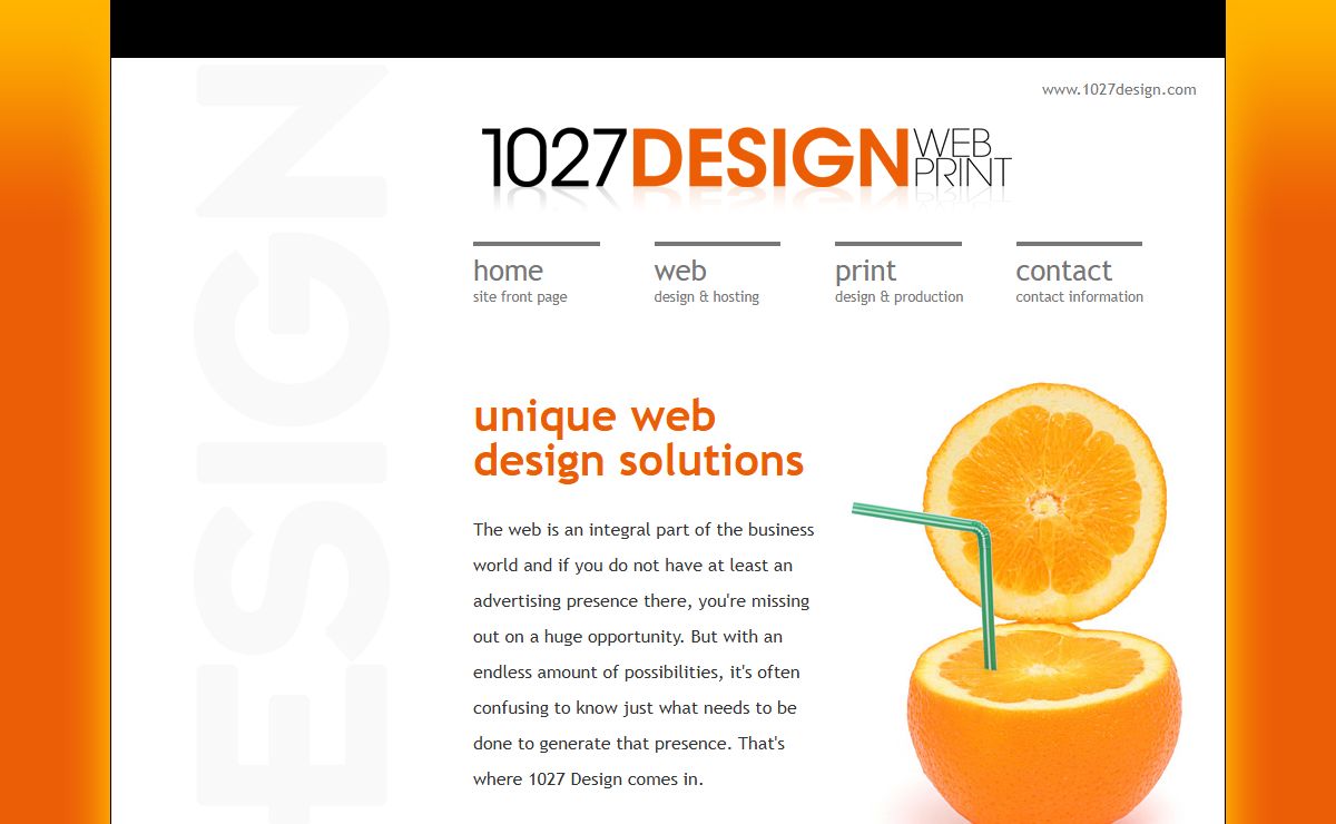 Web Design & Hosting = 1027 Design