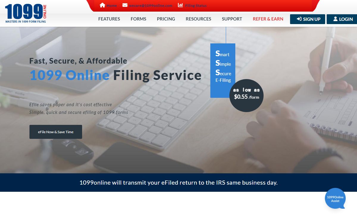 File 1099 Online for the 2024 TY with Affordable 1099Online.com