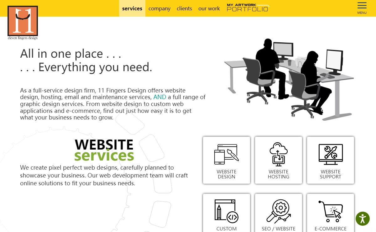 Website & Graphic Design Services by 11 Fingers Design