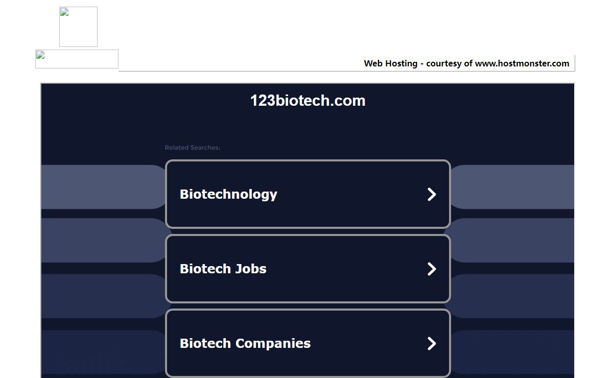 Welcome 123biotech.com - Hostmonster.com