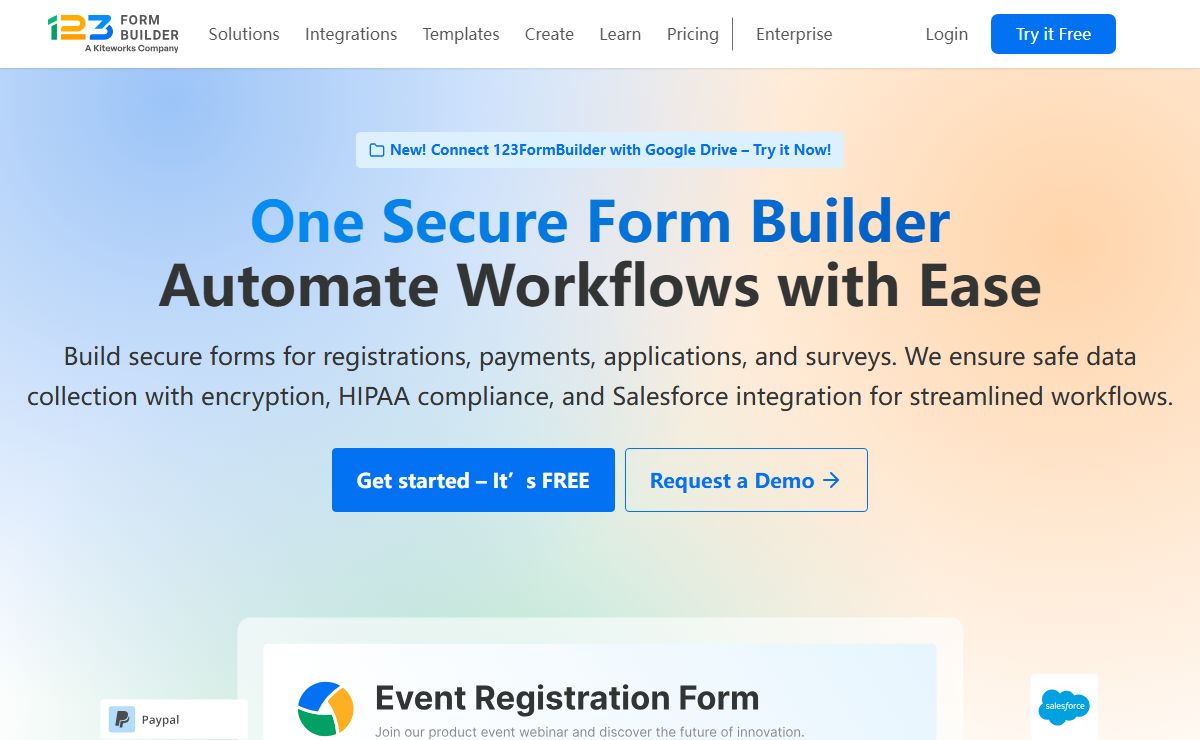 Free Online Form Builder | Form Creator | 123FormBuilder