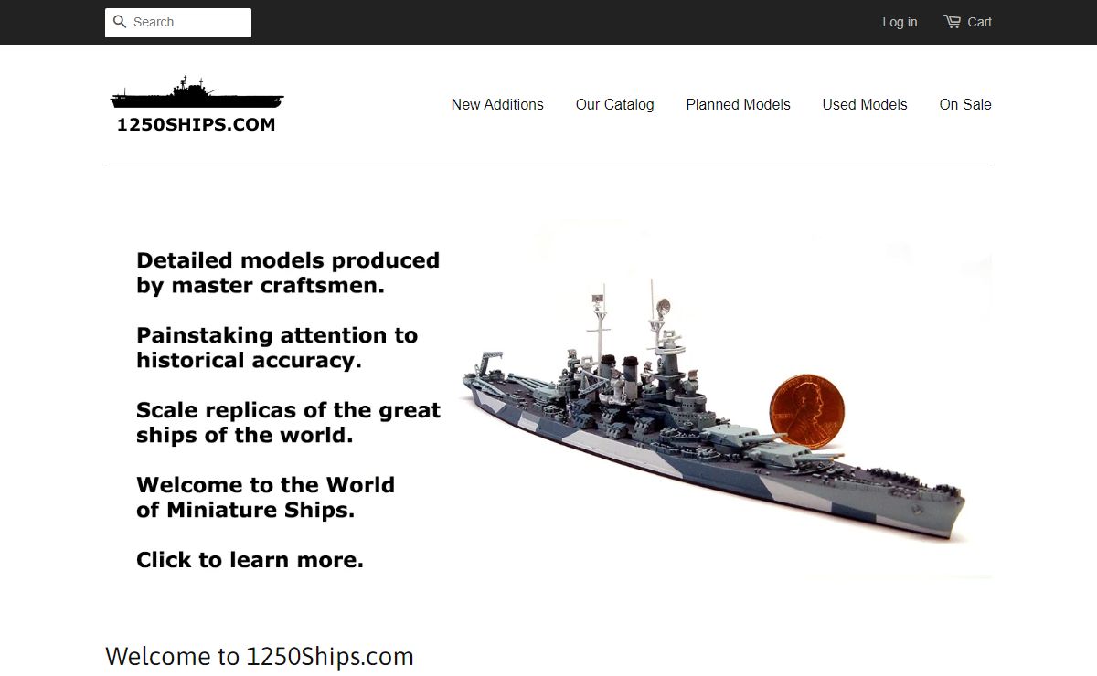 The World of Miniature Ships – 1250Ships.com