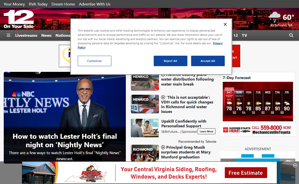 WWBT | Central Virginia News and Weather