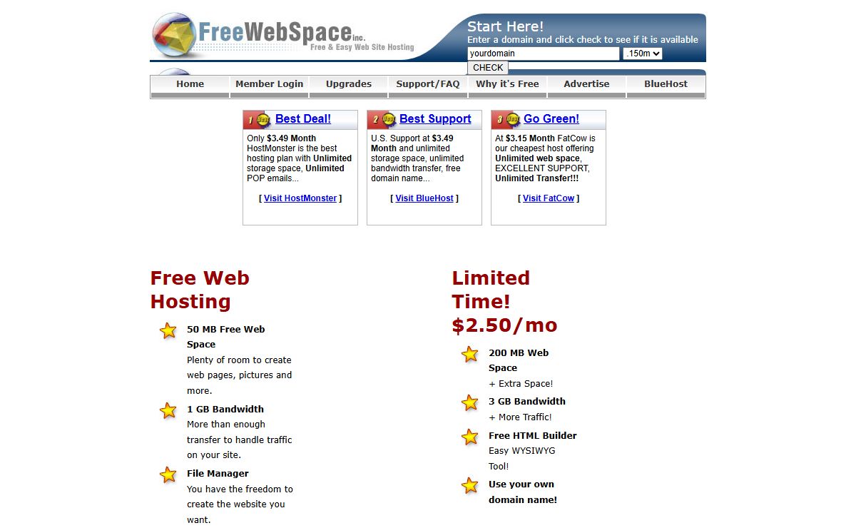 Free Web Hosting, Free Website Builder, Make a Website