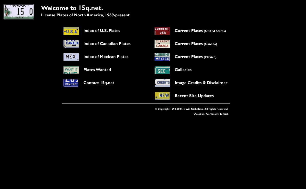 License Plates 1969-Present