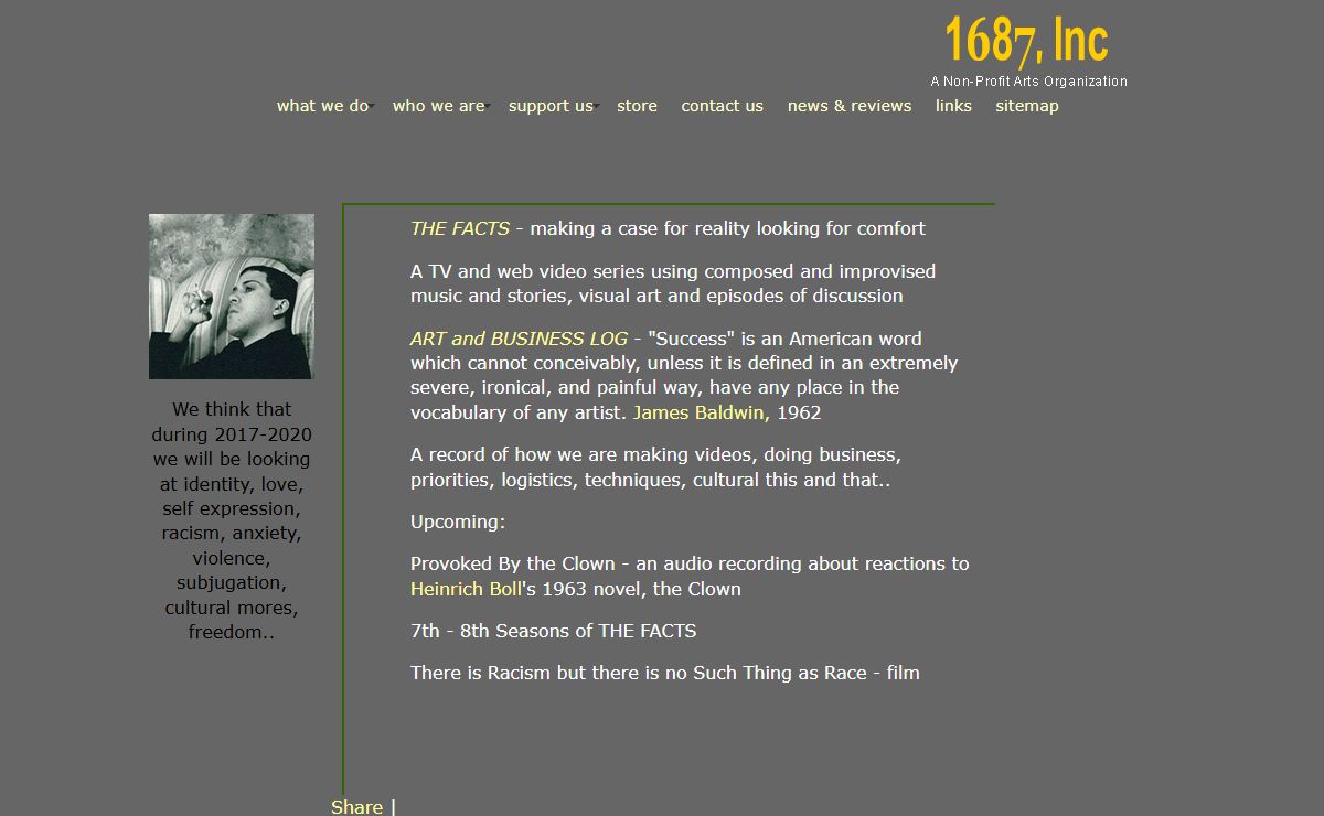 1687 Inc - A Non-Profit Arts Organization