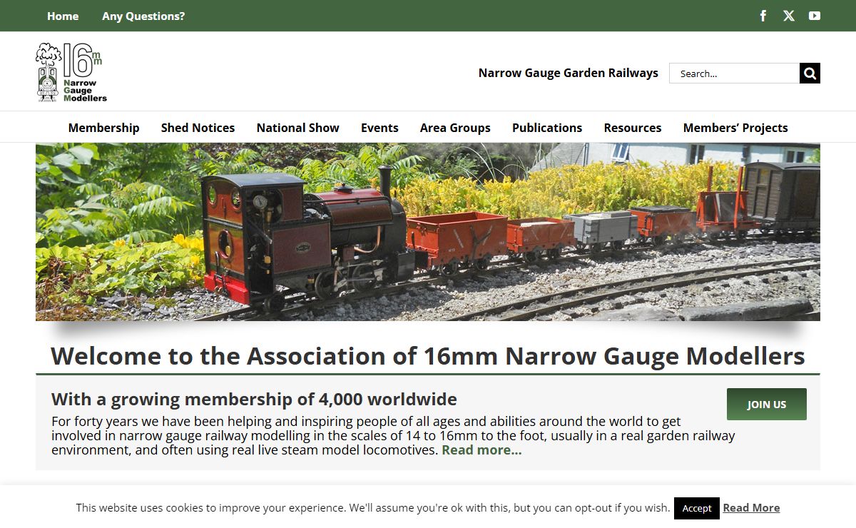 Narrow Gauge Railways in your Garden - Association of 16mm Narrow Gauge Modellers