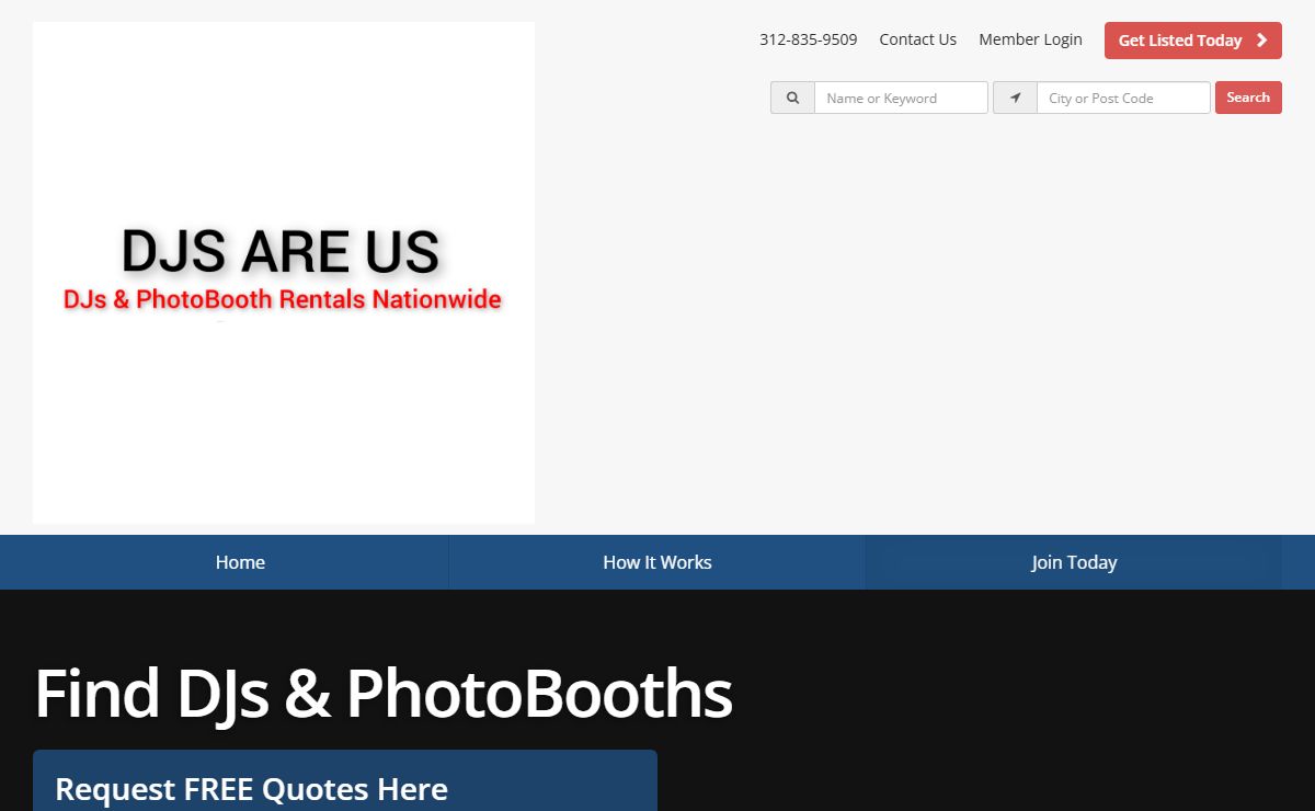 DJs Are Us (DJs R Us) Find DJ & PhotoBooth Services Near Me (You)