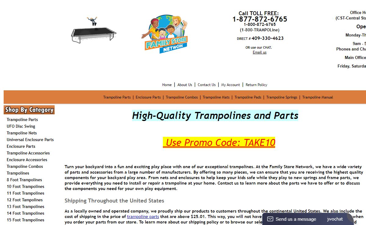 Trampolines | Family Store Network, LLC