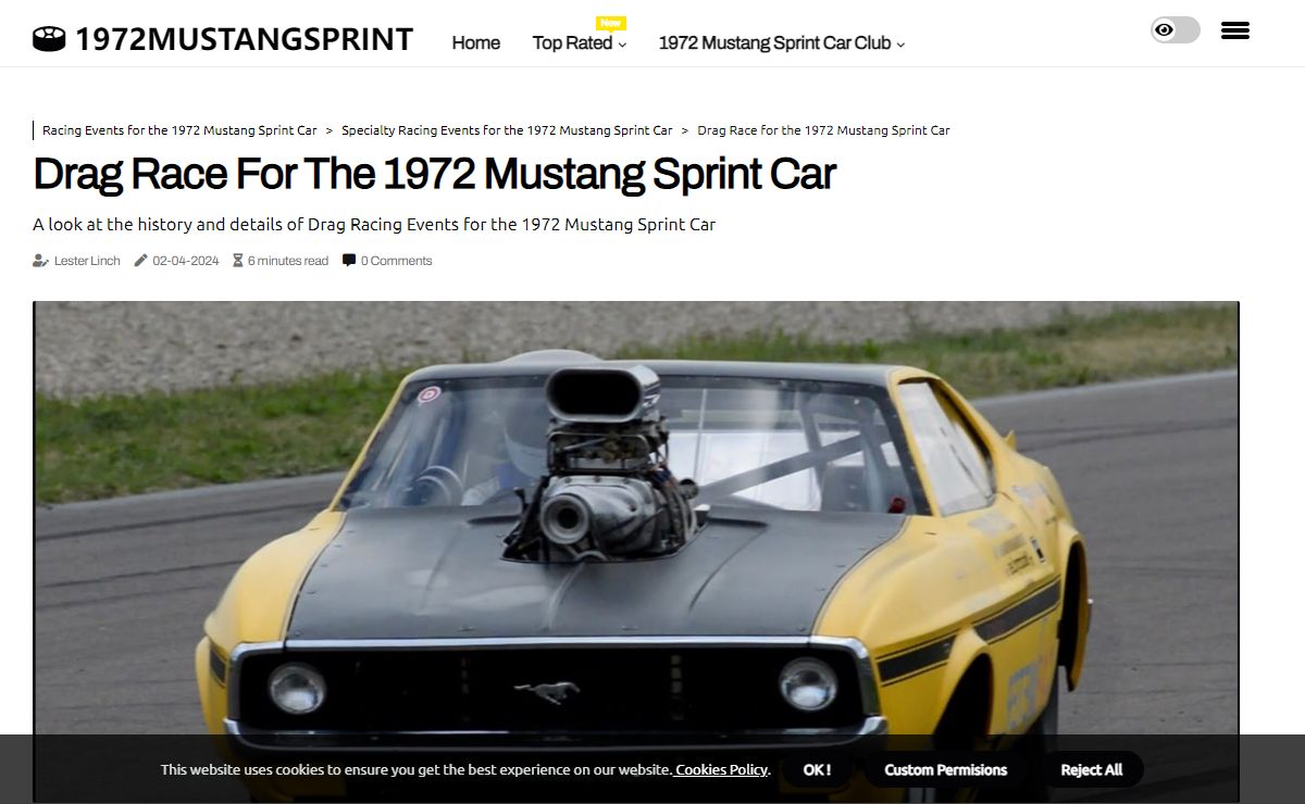 1972 Mustang Sprint Car Club - Performance & Restorations