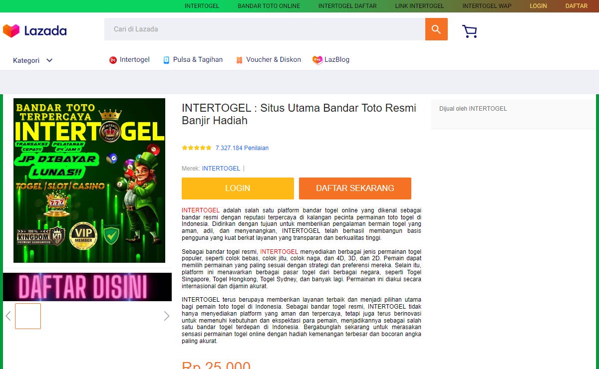 INTERTOGEL : Situs Utama Bandar Toto Resmi Banjir Hadiah