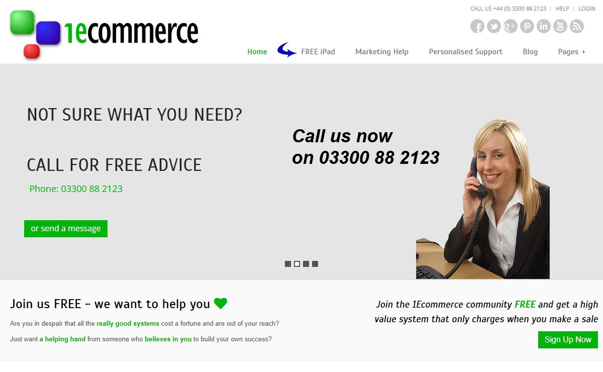 ecommerce website builder, ecommerce business system - free membership