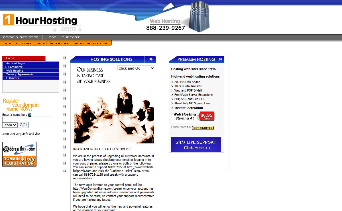 Los Angeles Web Hosting and Los Angeles Web Design for Small business web hosting as well as dedicated servers by 1 HOUR HOSTING