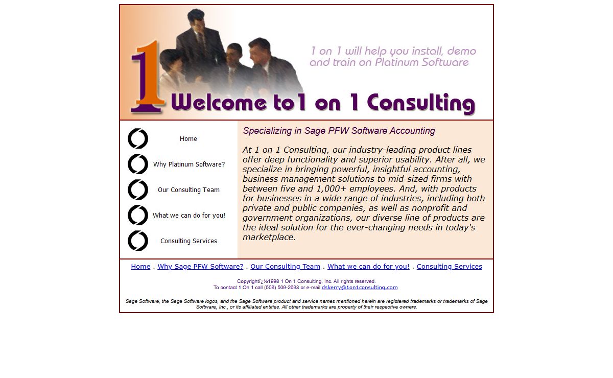 1 on 1 Consulting