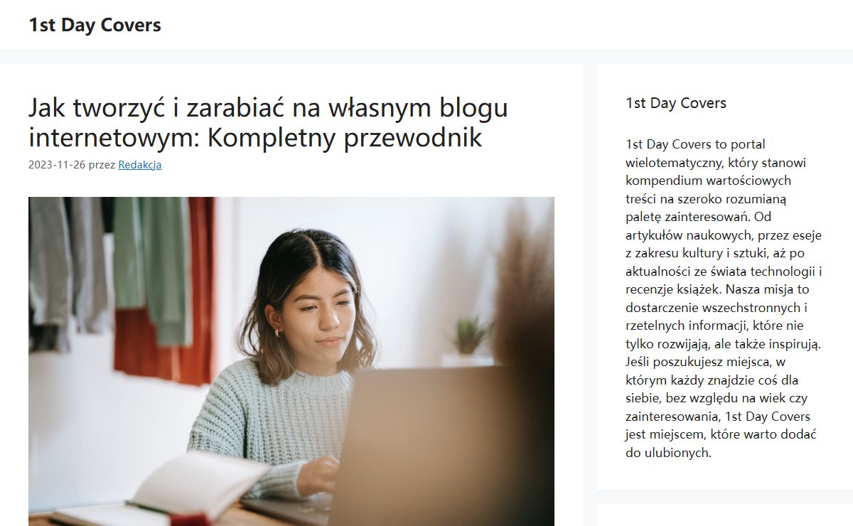 1st Day Covers – Portal internetowy