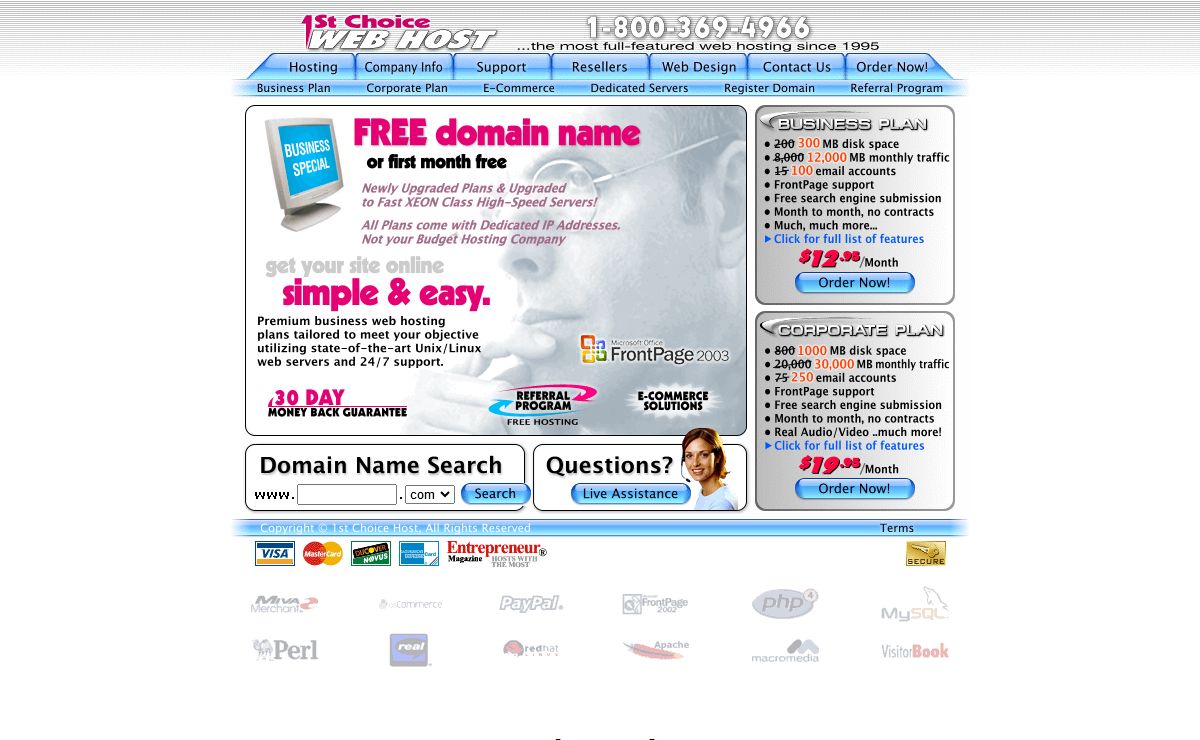 New Web Hosting