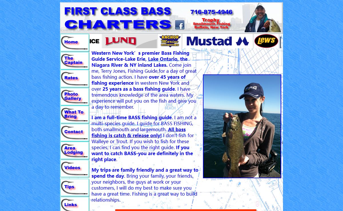 Lake Erie Smallmouth Bass Fishing Guide Charter - 1st Class Bass Charters