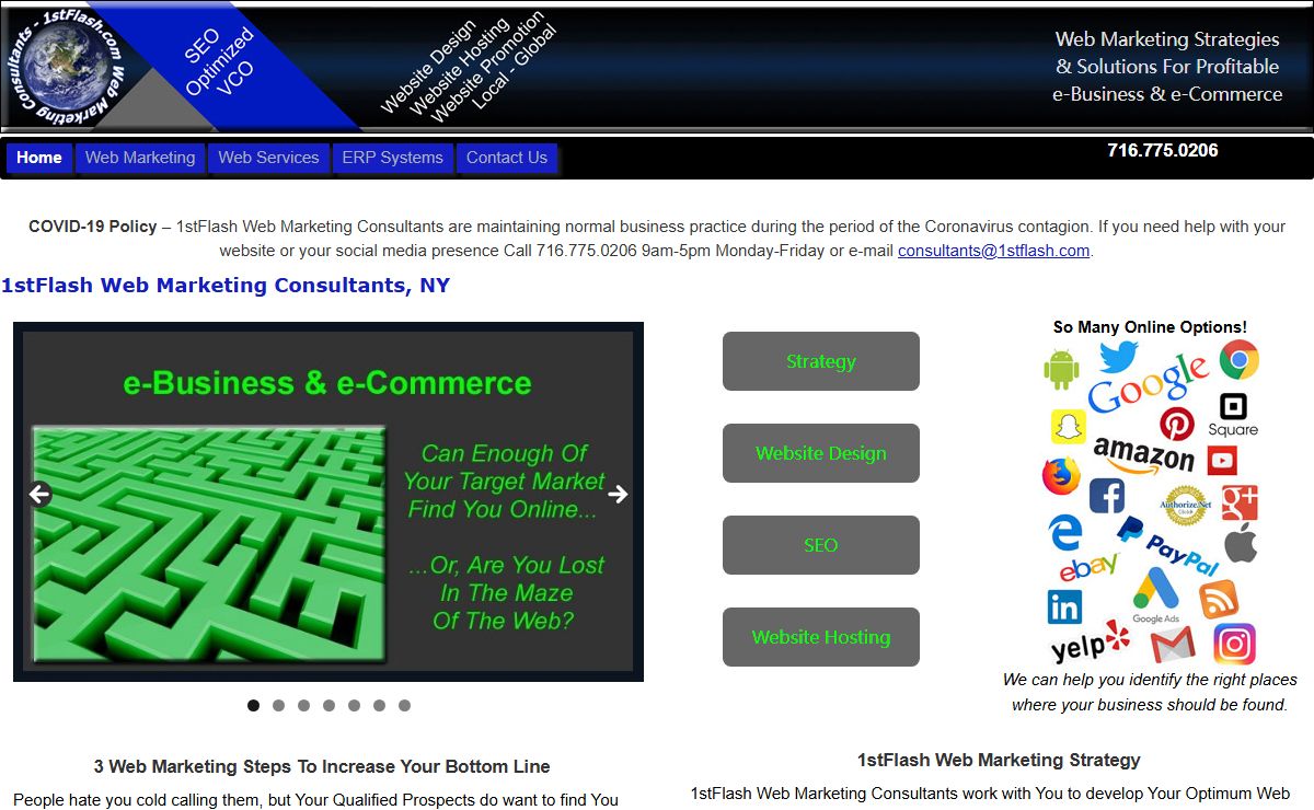 Internet Marketing Strategies & Web Marketing Solutions, e-Commerce Web Site Design & Hosting, Web Site Promotion & Search Engine Optimization (SEO) - WNY/New York/NY