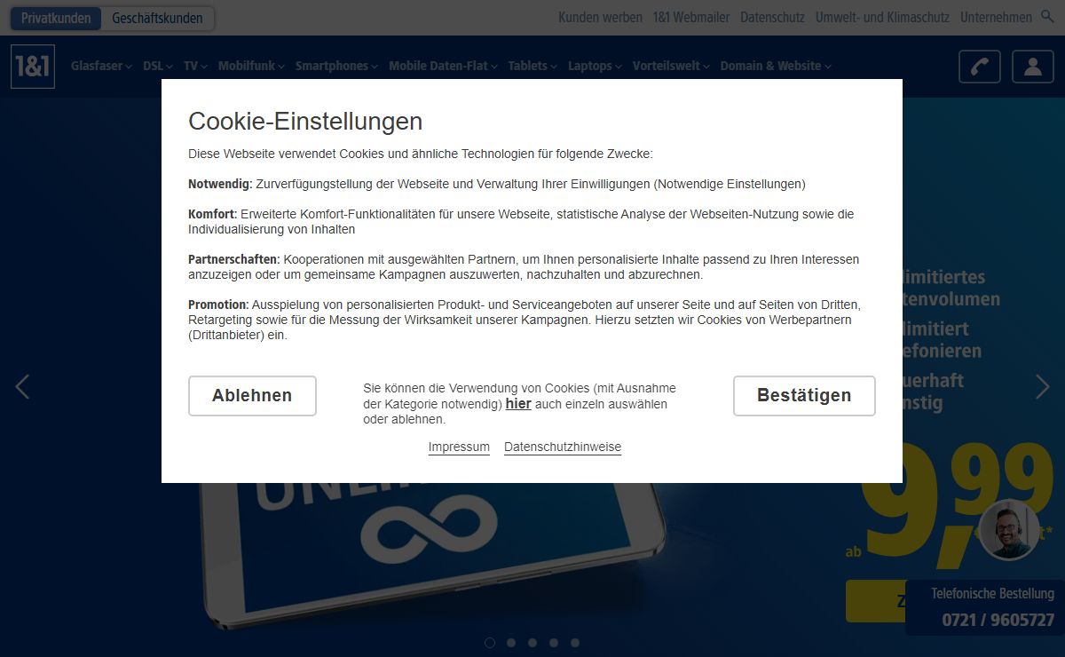 1&1 Internet und Mobilfunk > Alles aus einer Hand