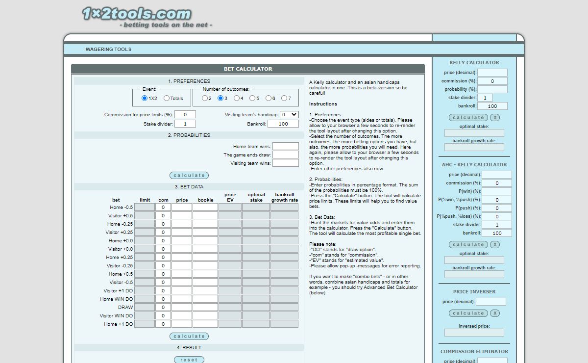 Wagering Tools