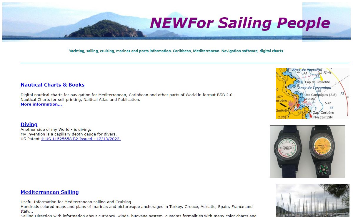 All-Round Sailing Site since 1999. Yachting, sailing, cruising, marinas and ports information. Caribbean, Mediterranean. Navigation software, digital charts