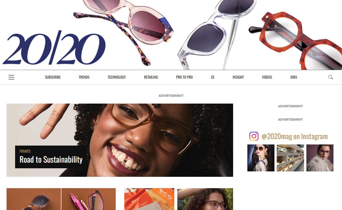 20/20 Magazine – Leading Optical Publication