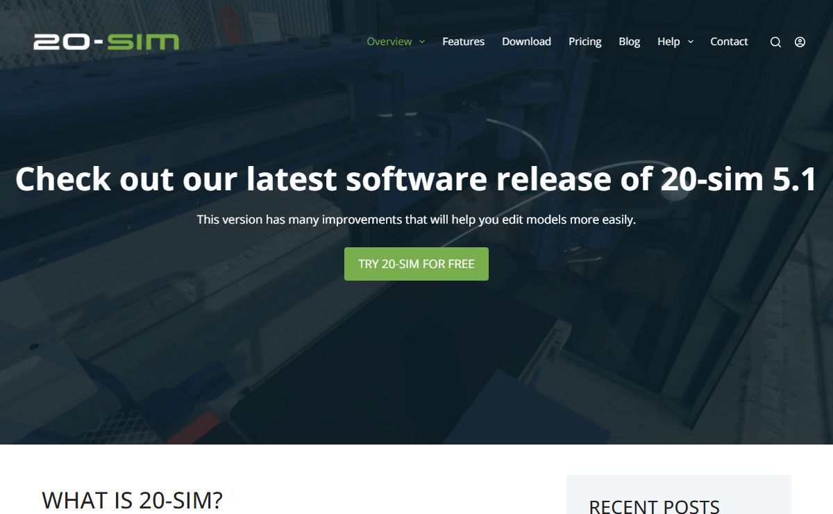Overview - 20-sim