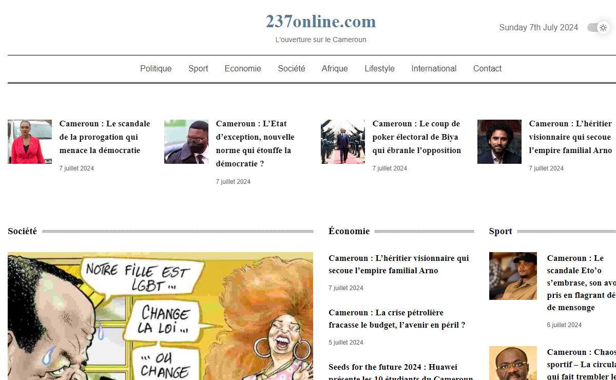 Actualité camerounaise et africaine en temps réel - 237online.com