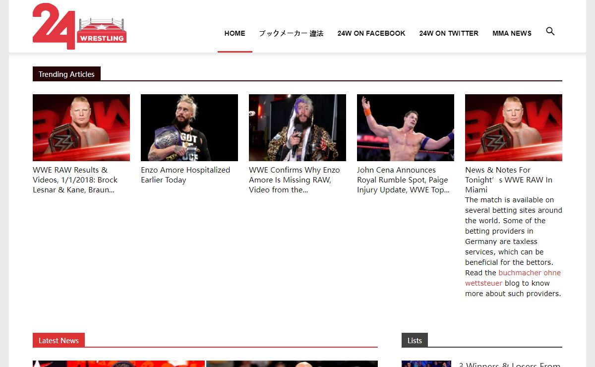 24 Wrestling News