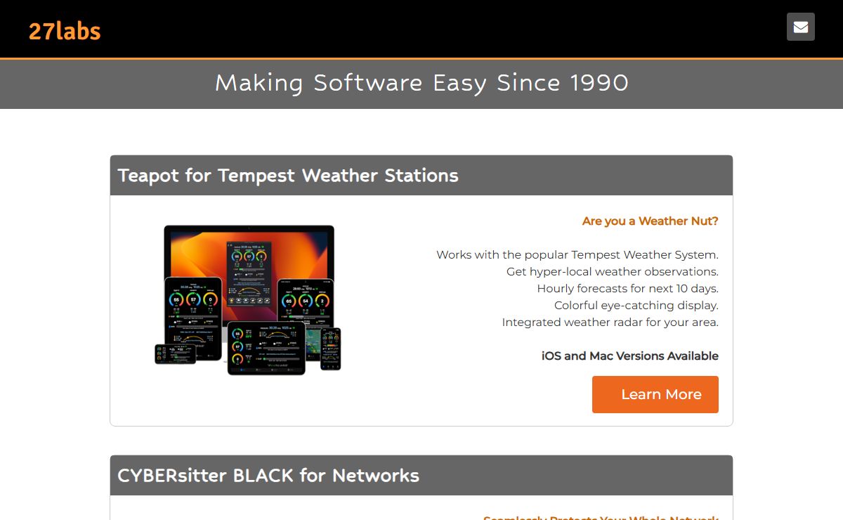 27LABS - Home of CYBERsitter and Other Internet Security Products