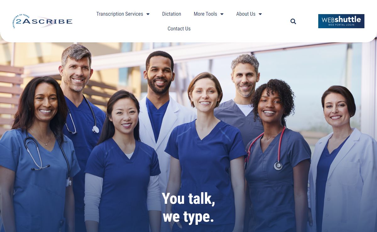2Ascribe is the Leading Medical and Dental Transcription Service in Canada